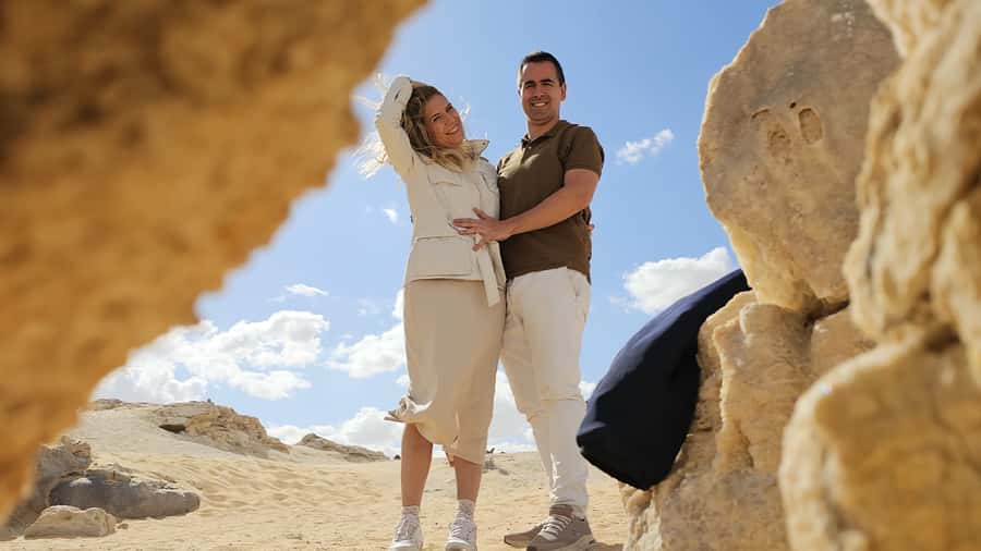 4-Day Bahariya Oasis and African Sahara Camping Adventure. - Crystal Mountain and Agabat at sunset