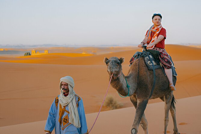 4 Hour Morning Desert Safari with Camel Ride & Sand Boarding - Sandboarding down a high dune