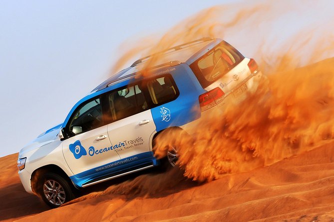 Abu Dhabi: Desert Safari with BBQ, Camel Ride & Sandboarding - From Abu Dhabi hotels to the Al Khatim Desert