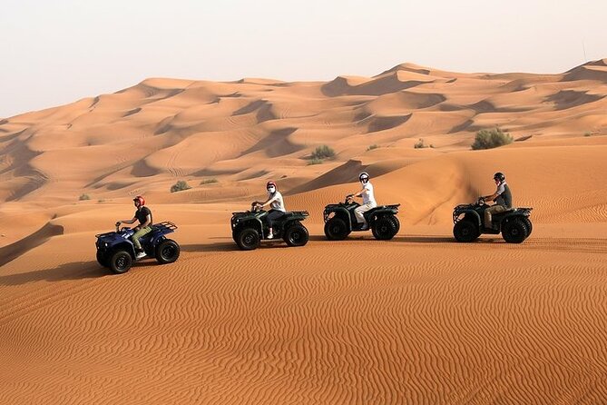 Adventure Quad Bike Safari, Camel Ride & Sandboarding - One hour on an automatic quad bike
