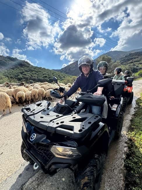 Ag. Pelagia Crete: Quad Safari to explore authentic villages - The first coastal track and the five-minute photo stop