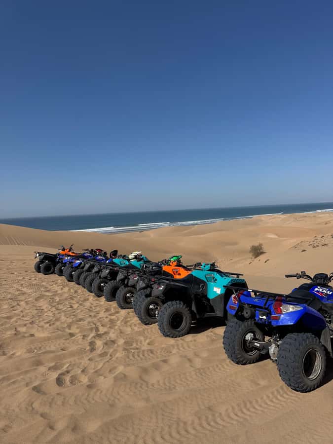 Agadir Quad Safari: Beach, Desert & Optional Sandboarding - From Agadir pickup to the quad base