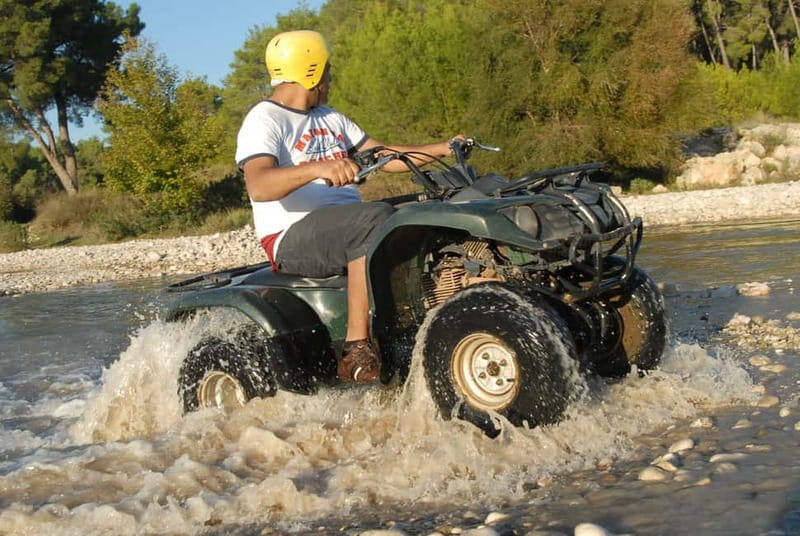 Alanya: Quad Safari Adventure with Hotel Transfers - The briefing before the engines start