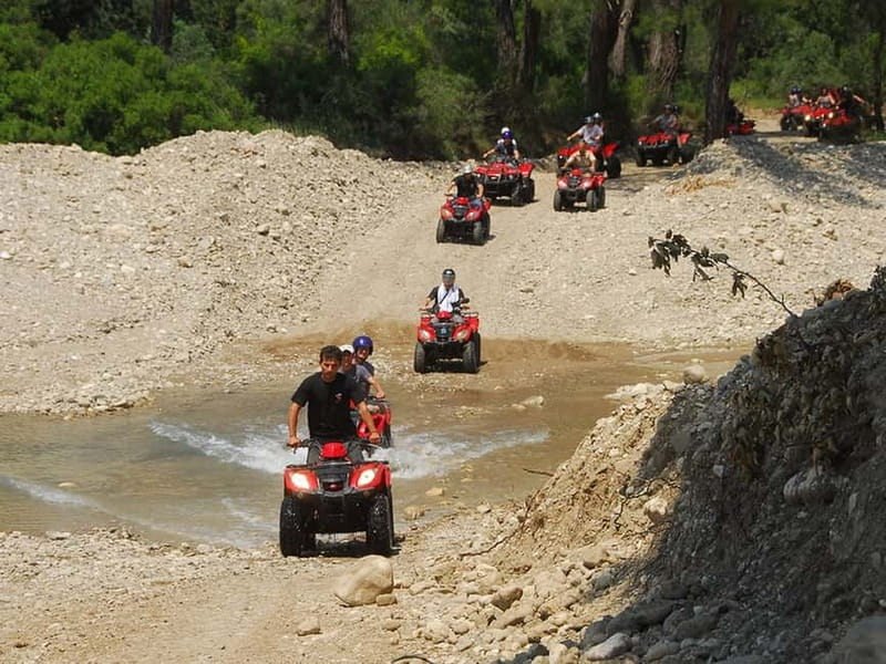 Alanya: Quad Safari Tour in the Taurus Mountains - Dust, stones, mud, and the river crossing