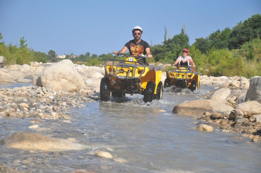 Alanya: Quad Safari with Hotel Pick-Up - The safety check before the real ride