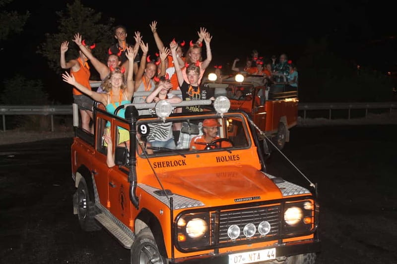 Alanya: Sunset Night Safari with Boat Trip with Dinner - Key points to know before booking