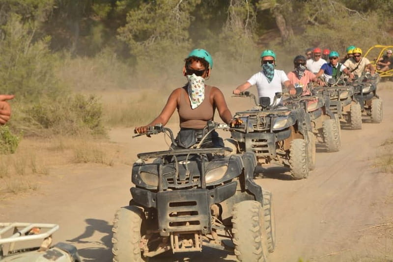 Antalya: Lara Beach Region Quad Safari - Dust, clothing, and the small items that matter