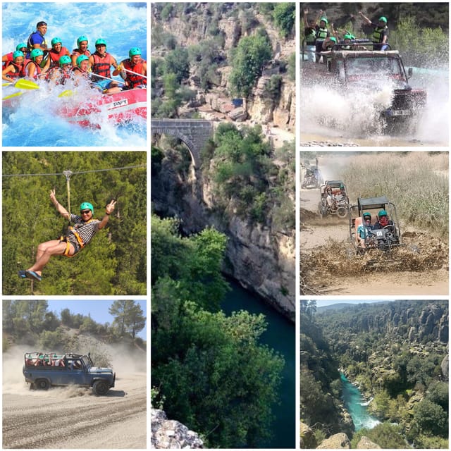 Antalya: Rafting Jeep Buggy&Quad Safari zipline canyon visit - What to bring for a smoother day