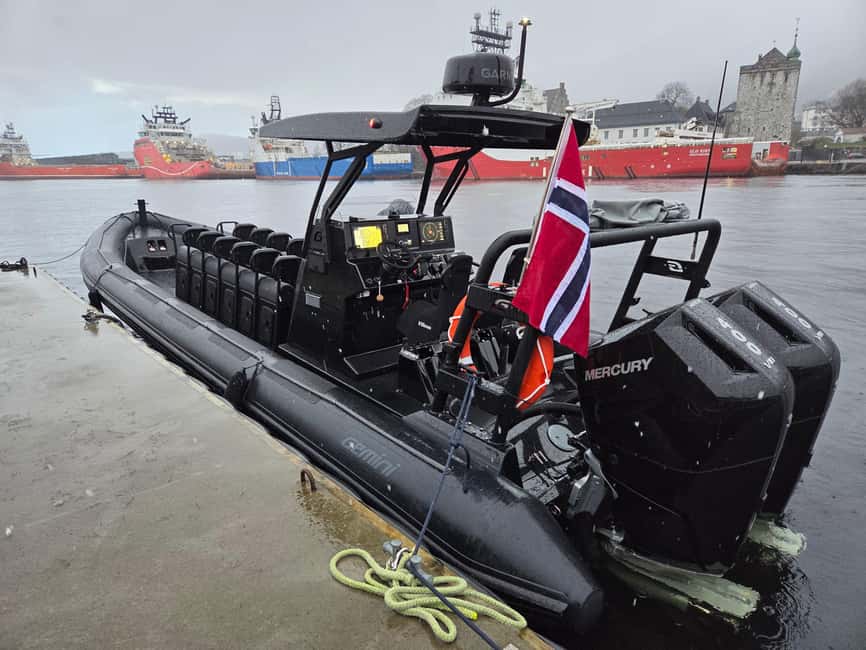 Bergen: Mostraumen Fjord Safari - by Premium RIB Boat - The narrow passage at Mostraumen