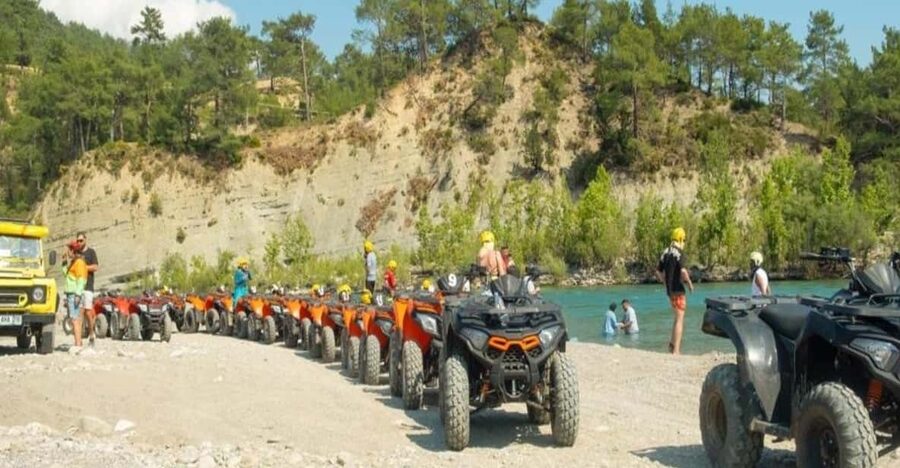 City of Belek/Side: Quad Safari Adventure + Transfer - Bozyaka: briefing, equipment, and getting ready