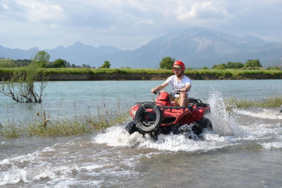 City of Side: Quad Safari Tour - The river swimming stop