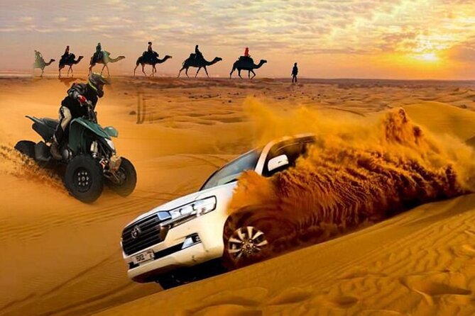 City Tour and Desert Safari with Camel Ride and Sand Boarding - A modern stop at The Pearl Island
