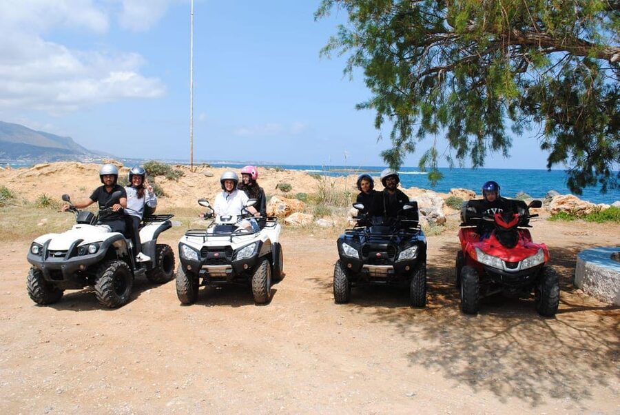 Crete: Off-Road Quad Safari Evening Tour with Hotel Transfer - Prophet Elias and the sunset finish