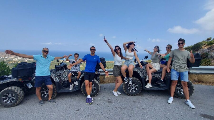 Crete: Off-Road Quad Safari with Lunch/Dinner - Climbing to Prophet Elias chapel