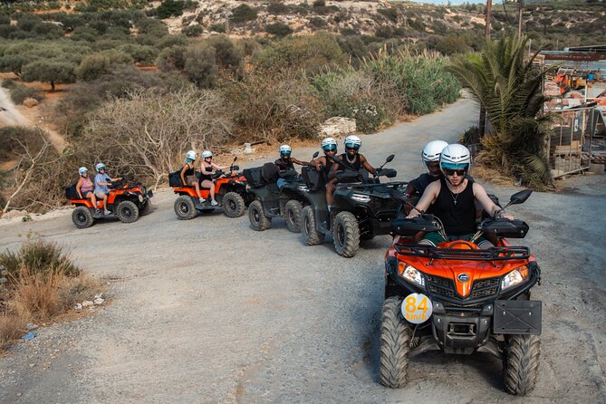 Crete Quad Safari Evening Tour - Getting ready to drive a quad in Crete
