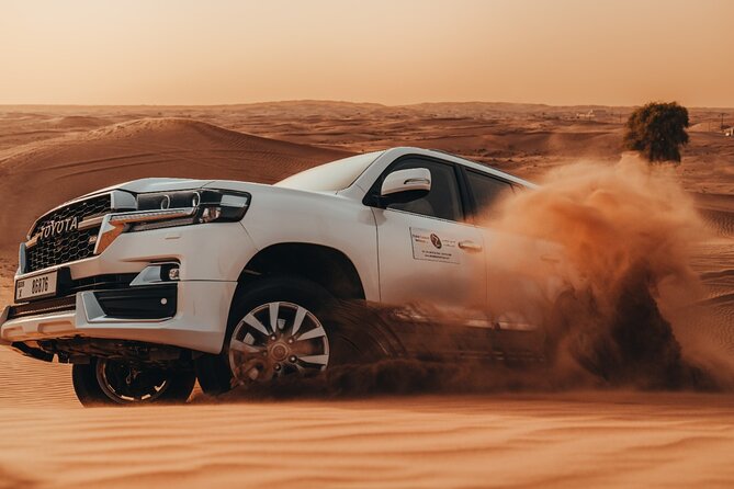 Deluxe Sunset Desert Safari: SandSurfing, Camel Ride & BBQ dinner - Key points to know before booking