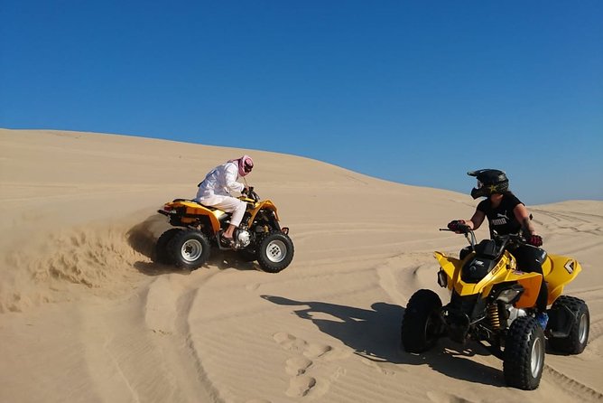 Desert Safari Adventure 4 hours from Doha with Pickup - Sunset at the Inland Sea