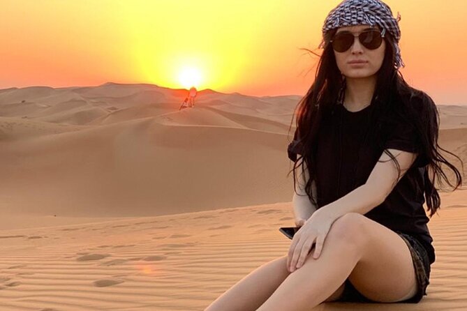 Desert Safari Dubai Tour with Dune Bashing, Camel Ride, & BBQ - Arabic coffee, dates, and a practical first stop