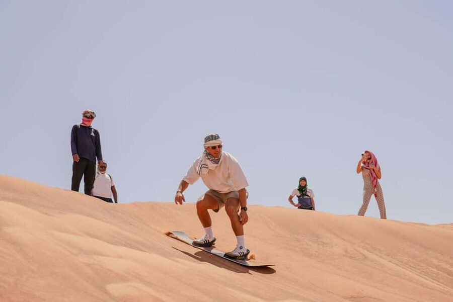 Desert Safari Dubai with Camel Ride, Sandboarding & Dinner - From Dubai Streets to Lahbab’s High Dunes