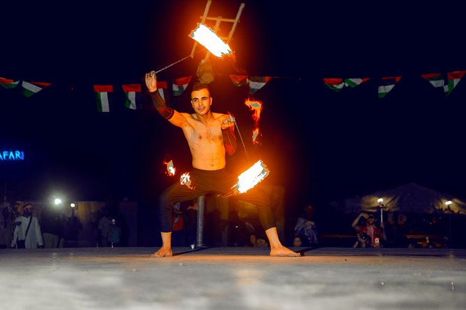 Desert Safari Dubai with Dune Bashing, Sandboarding, Camel Ride, 5 Shows, Dinner - The guide can shape the whole evening