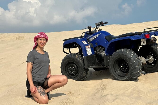 Desert Safari Dune Bashing Camel Ride Sand Surfing Atv or Buggy - A short camel ride and easy sandboarding