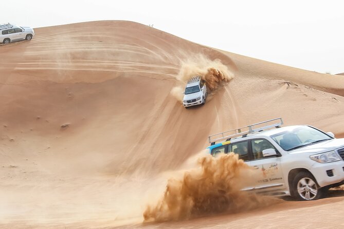 Desert Safari Experience with Dune Bashing and Dinner in Dubai - Sunset over the dunes