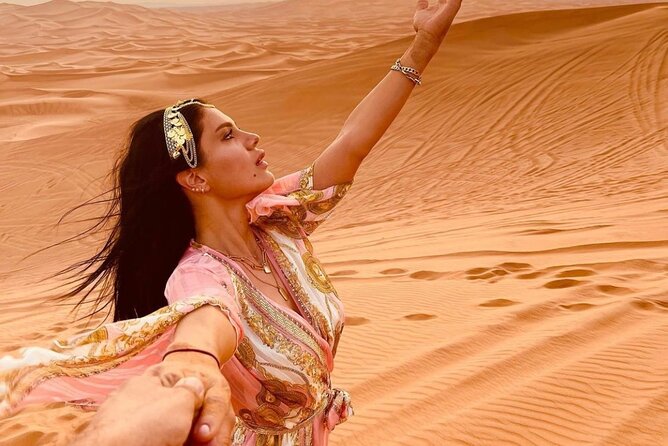 Desert safari in Dubai With BBQ Buffet Dinner Live Entertainments - Sand boarding and the short camel ride