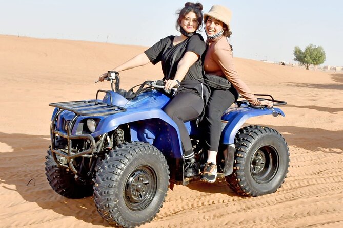 Desert Safari, Open Desert Quad Bike Experience with BBQ Dinner - Sunset pictures and the desert camp