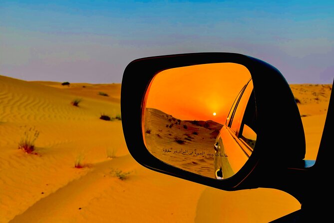 Desert Safari With BBQ Dinner, Quad Bike & Camel Ride from Dubai - Sunset photos before the desert camp