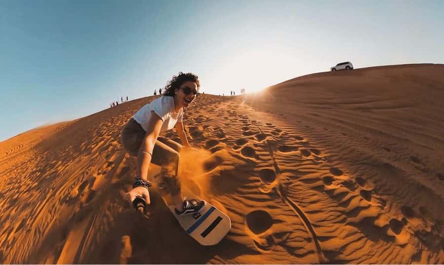 Doha: ATV/Desert Safari with Activities and Inland Sea Stop - Sandboarding without the ski lift