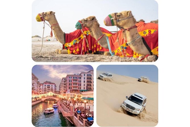Doha : Combo Private City Tour & Half-day Desert Safari - The Corniche begins the city portion