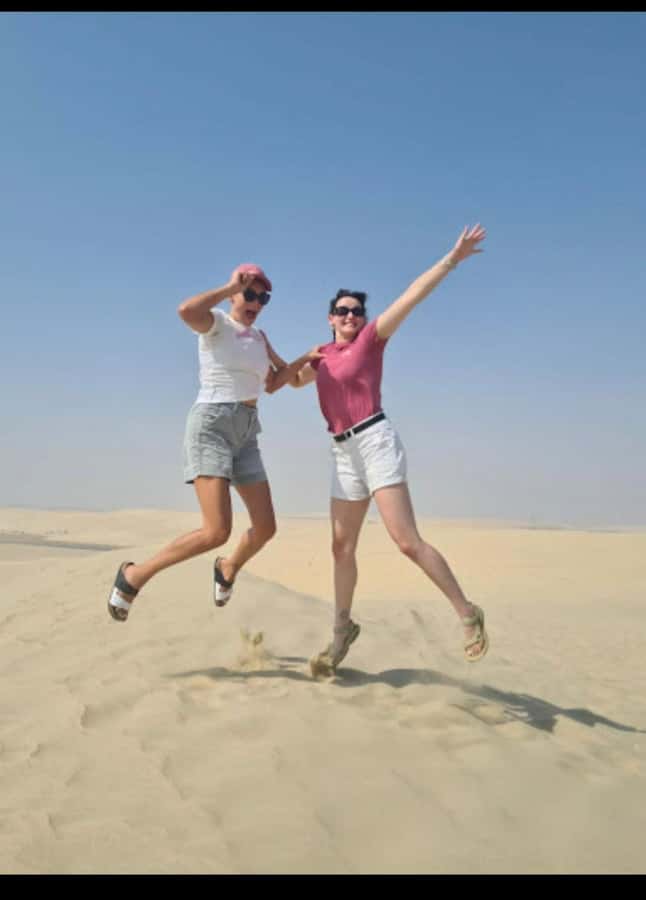 Doha; Desert safari, camel ride, sandboarding, Inland Sea - Dune bashing with the guide at the wheel