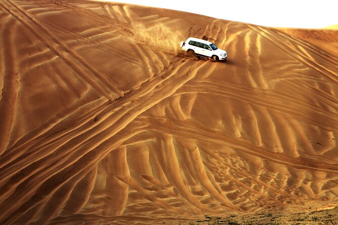 Doha Desert Safari Dune Bashing Camel Ride Sandboarding - Inland Sea Beach, Where Sand Meets Water