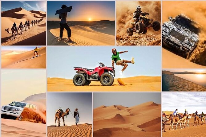 Doha: Desert Safari: Dune Bashing, Quad Bikes & Camel Rides - Sandboarding at the tourist point