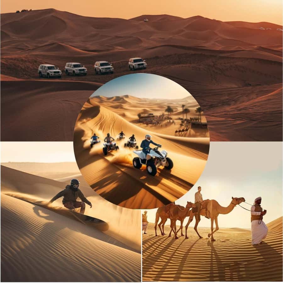 Doha: Desert Safari with Quad Bike, Sandboard & Camel Ride - Camels, falcons, and a short taste of Bedouin life