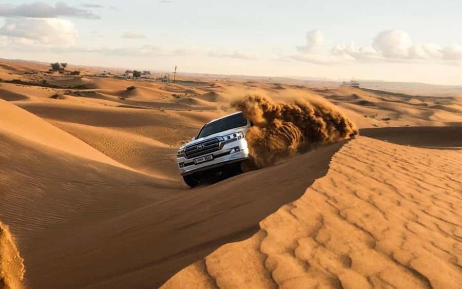 Doha: Half Day Desert Safari, Dune Bashing, Camel Ride - The first desert stop near Mesaieed