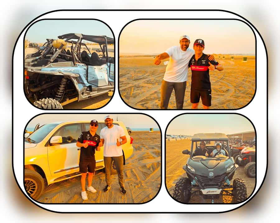 Doha: Quad Bike, Desert Safari, Buggy ride & inland sea tour - Quad biking on tracks near the Inland Sea