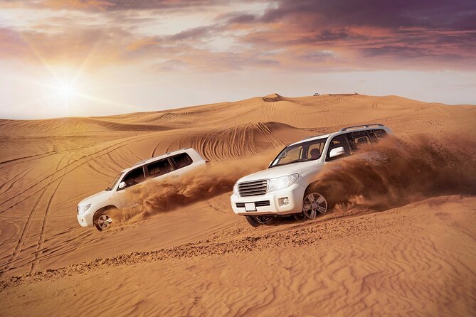 Doha Sharing Desert Safari with Dune Bashing and Sand Boarding - From Doha streets to open desert
