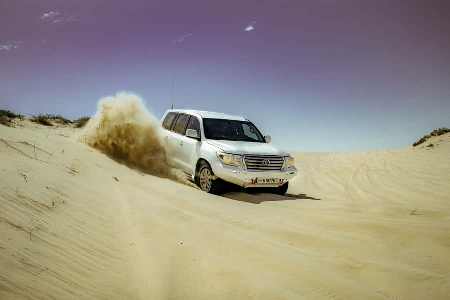 Doha: Sharing Desert Safari with Inland Sea visit - Reaching Khor Al Adaid, Qatar’s Inland Sea