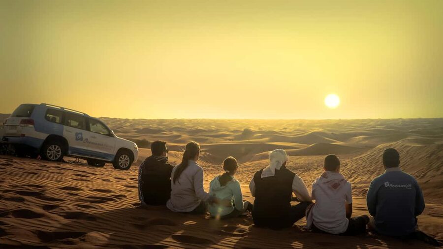Doha: Sunset Desert Safari, ATV, Camel Ride and Sandboarding - Forty minutes of dune bashing