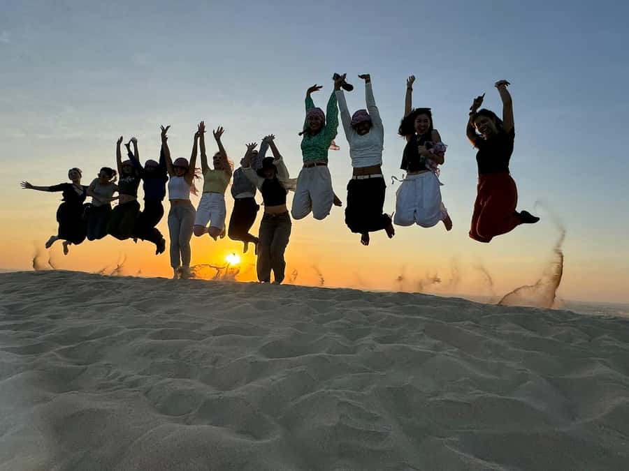 Doha: Sunset Safari, Dune Bashing, Sandboarding & Camel Ride - Leaving Doha for Mesaieed