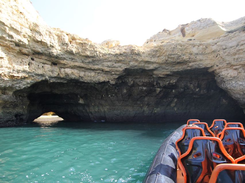 Dolphin Safari and Cave Tour in Vilamoura - Reaching the caves and rock formations