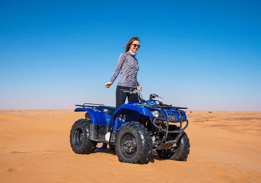 Dubai: Adventure Quad Bike Safari, Camel Ride & Refreshment - The guide can shape the whole outing