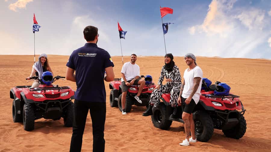 Dubai Desert Safari - Camel Ride, Sandboarding & 30 Min Quad - The camel ride is short but useful