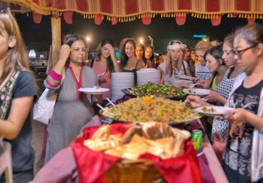 Dubai: Desert Safari Camel Riding, Sandboarding & BBQ Dinner - BBQ dinner and a full evening of shows