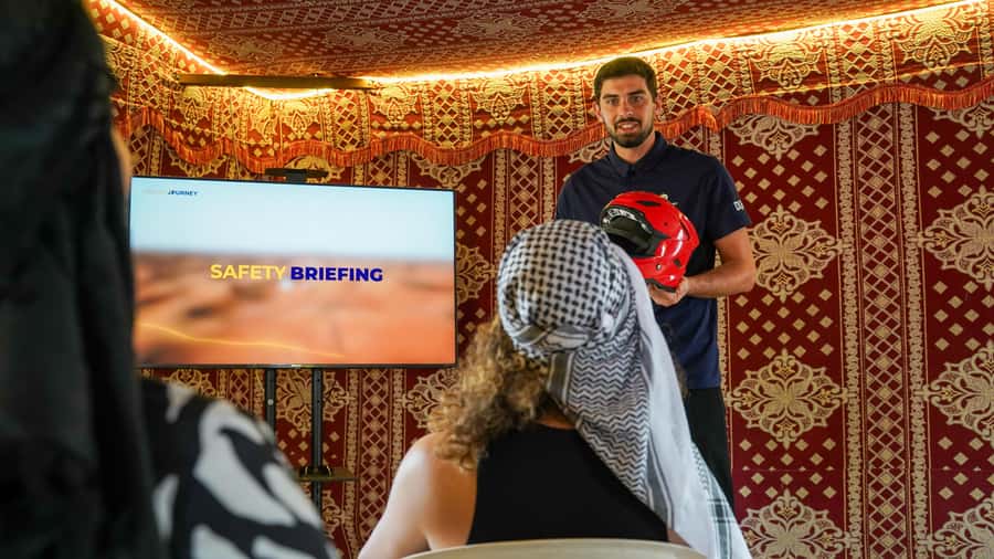 Dubai Desert Safari - Premium BBQ Dinner, Camel Ride & Shows - Leaving Dubai for the red dunes