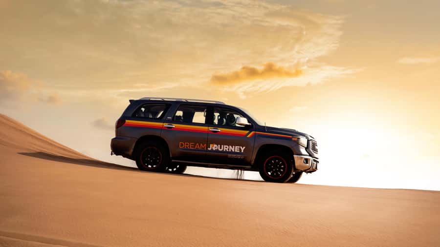 Dubai Desert Safari - Premium BBQ Dinner, Camel Ride & Shows - Forty-five minutes of dune bashing in Lahbab