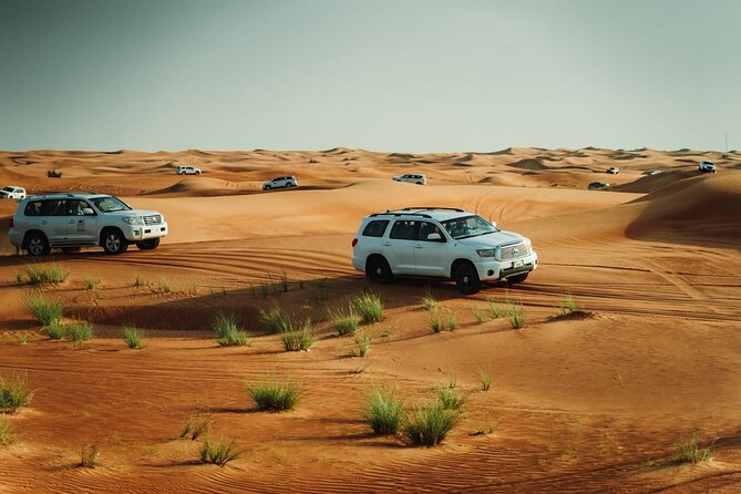 Dubai Desert safari Tour with Live BBQ & Belly Dance Shows - Leaving Dubai for the Lahbab dunes