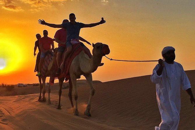 Dubai Desert Safari with BBQ And 4W Land Cruiser Dune Bashing Experience - The desert camp and Arabic welcome
