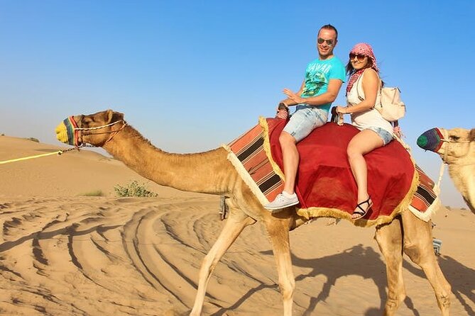 Dubai: Desert Safari with BBQ Dinner - Sandboarding is simple, short, and worth trying